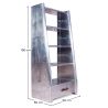 Buy Metal Shelf with Drawer - Aviator Style - 4 Shelves - Zack Metallic light grey 48356 at MyFaktory